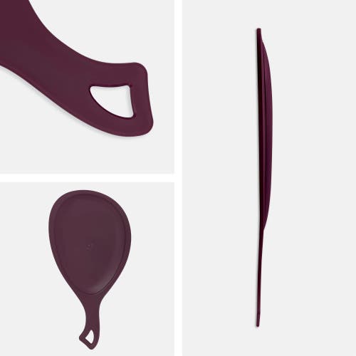 Zadro Teardrop Handheld Mirror With Handle In Purple Garnet