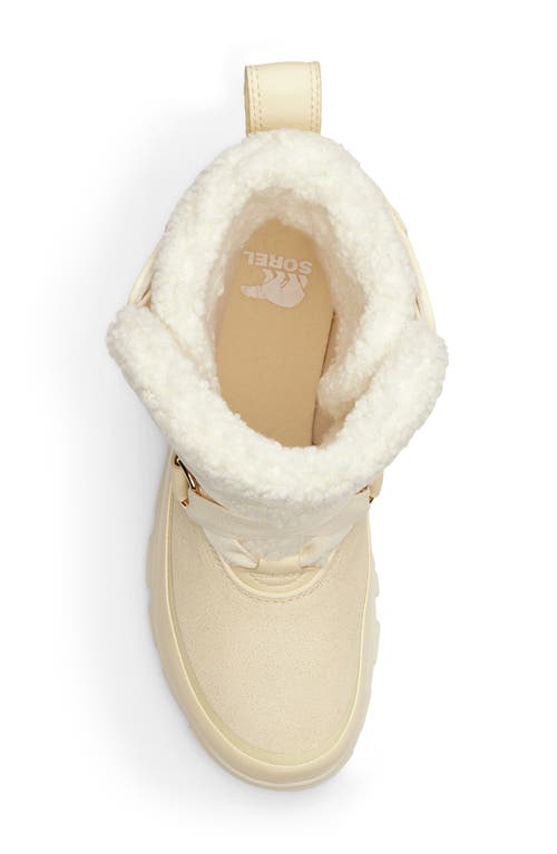 Sorel Tivoli V Faux Shearling Waterproof Boot In Honey White/chalk