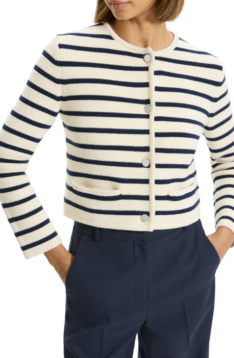 Waverly Stripe Cotton Cardigan