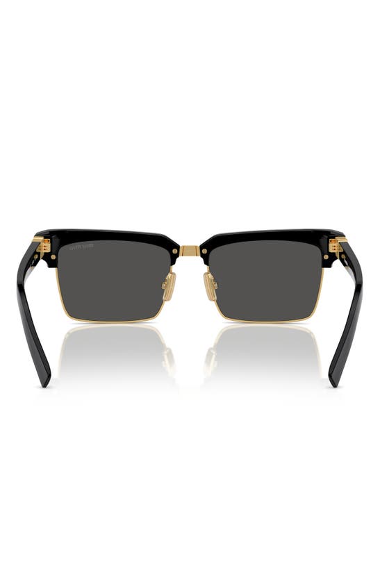 Miu Miu 54mm Square Sunglasses In Dark Grey
