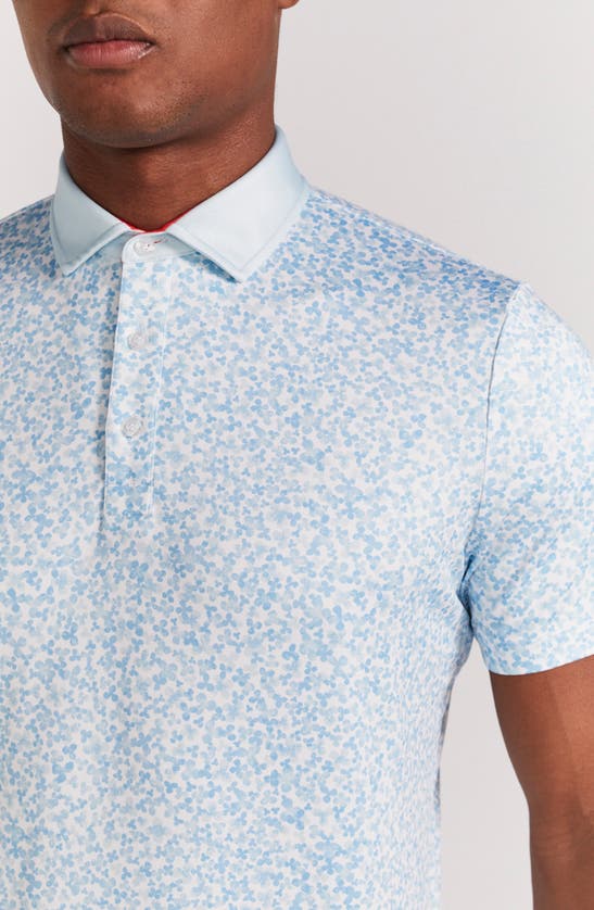 Shop Redvanly Brewer Floral Polo In Breeze