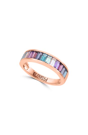 Effy 14k Rose Gold Gemstone Ring In Rose Gold/multi