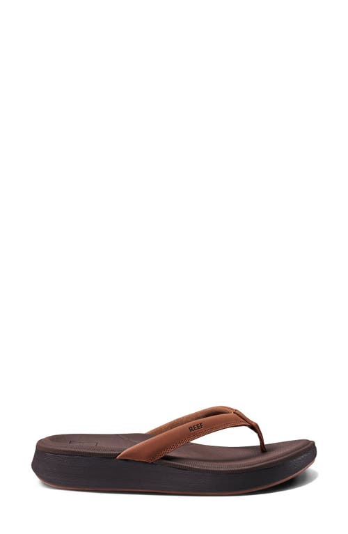 Shop Reef Cushioned Cloud Flip Flop In Espresso