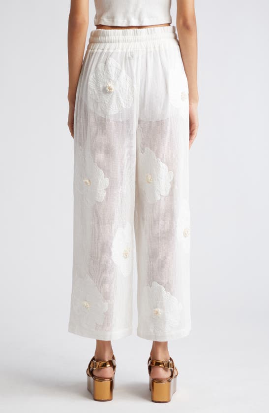 Shop Farm Rio White Flower Cotton Cover-up Pants