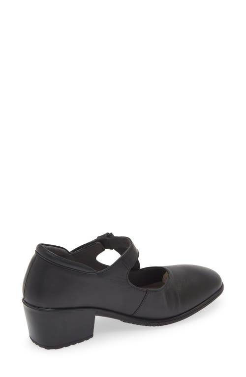 Naot Nobility Mary Jane Pump In Jet Black Leather
