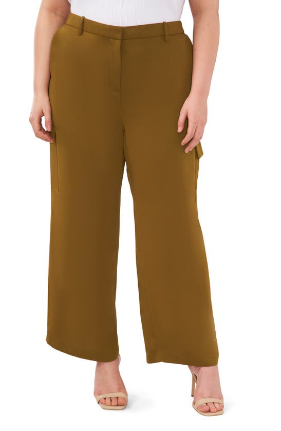 Halogen Wide Leg Cargo Pants In Fir Green