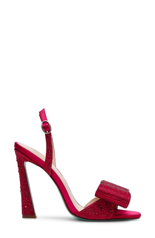 Shop Betsey Johnson Joel Slingback Bow Sandal In Red