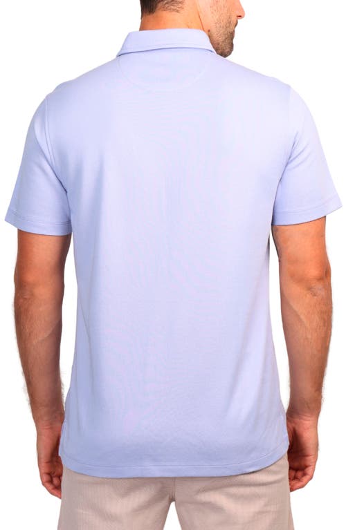 Tailorbyrd Solid Polo In Peri Blue