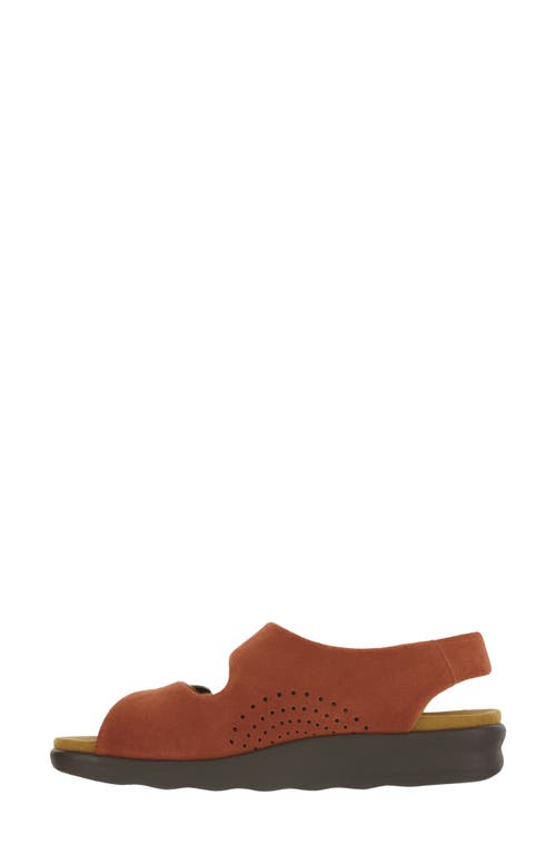 Sas Relaxed Slingback Sandal In Rust