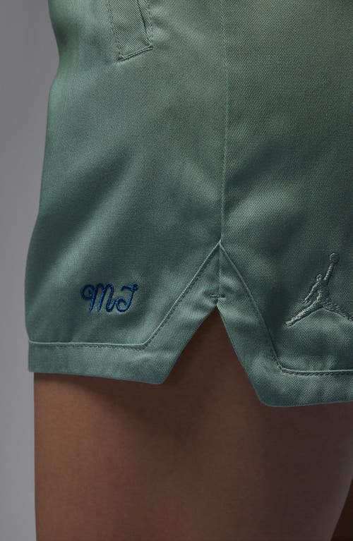 Shop Jordan Woven Shorts In Jade Smoke/industrial Blue