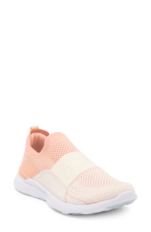 APL TechLoom Bliss Knit Running Shoe in Blush /Sea Salt /White