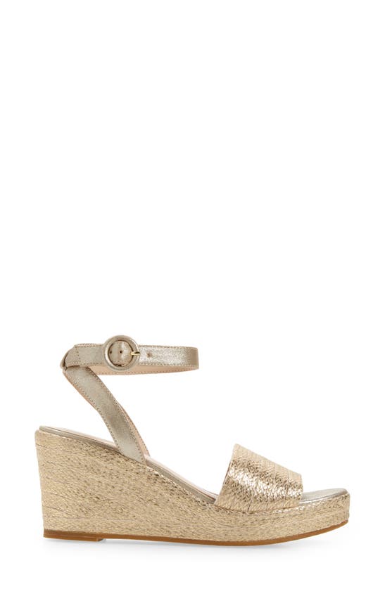 Pelle Moda Wilder Espadrille Wedge Sandal In Gold | ModeSens