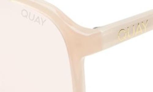 Shop Quay Australia On The Fly 48mm Aviator Sunglasses In Pink/pink