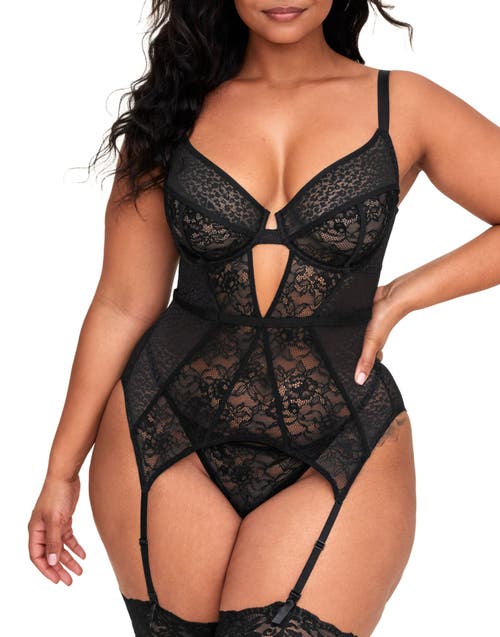 Adore Me Lynn Bustier Black at Nordstrom