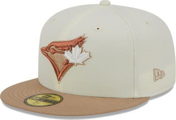 New Era Men's New Era Cream Toronto Blue Jays Chrome Camel Rust Undervisor 59FIFTY  Fitted Hat