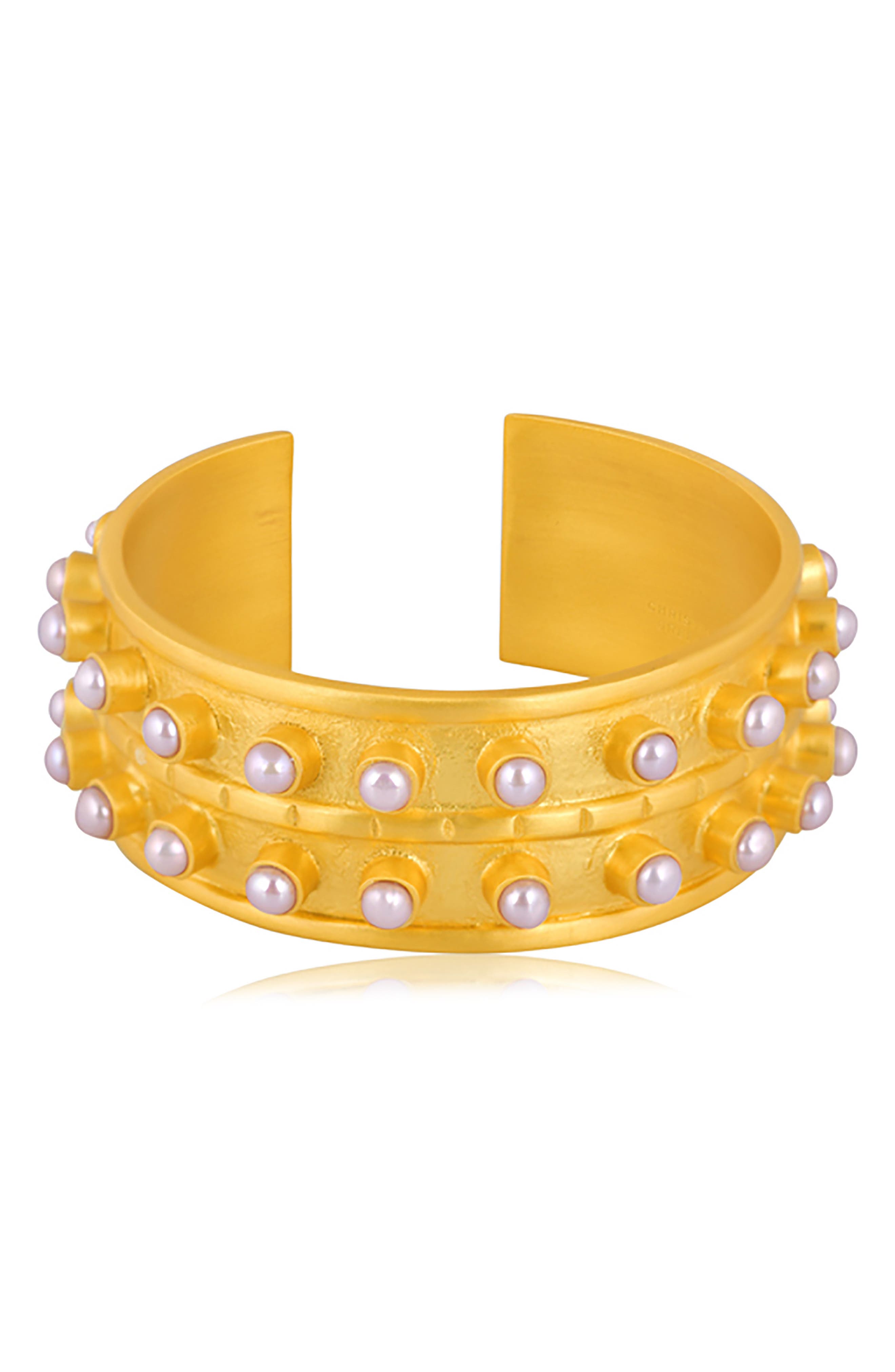 Baublebar Rima Crystal Cuff Bracelet in Gold