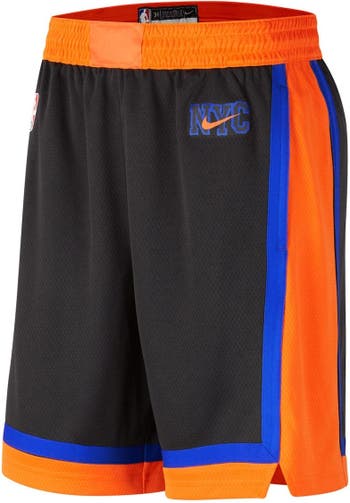 New York Knicks Nike Youth Swingman Performance Association Shorts - White