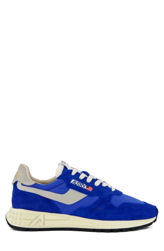 Shop Autry Reelwind Sneaker In Nylon/ White/ Blue