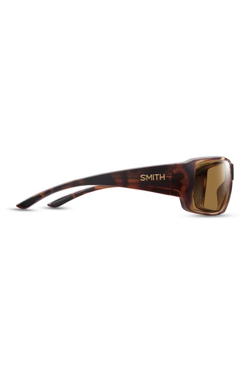 Smith Guides Choice Xl 63mm Chromapop™ Polarized Oversize Square Sunglasses In Matte Havana/glass Brown