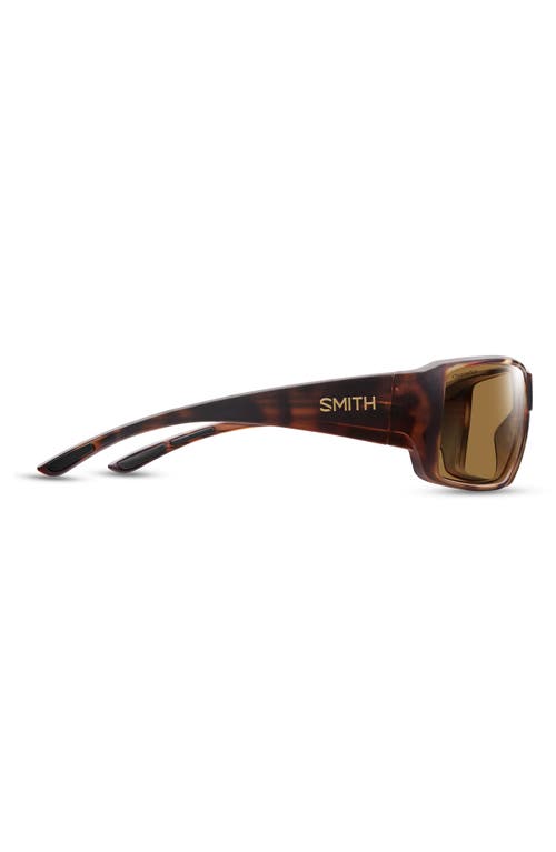 Shop Smith Guides Choice Xl 63mm Chromapop™ Polarized Oversize Square Sunglasses In Matte Havana/glass Brown