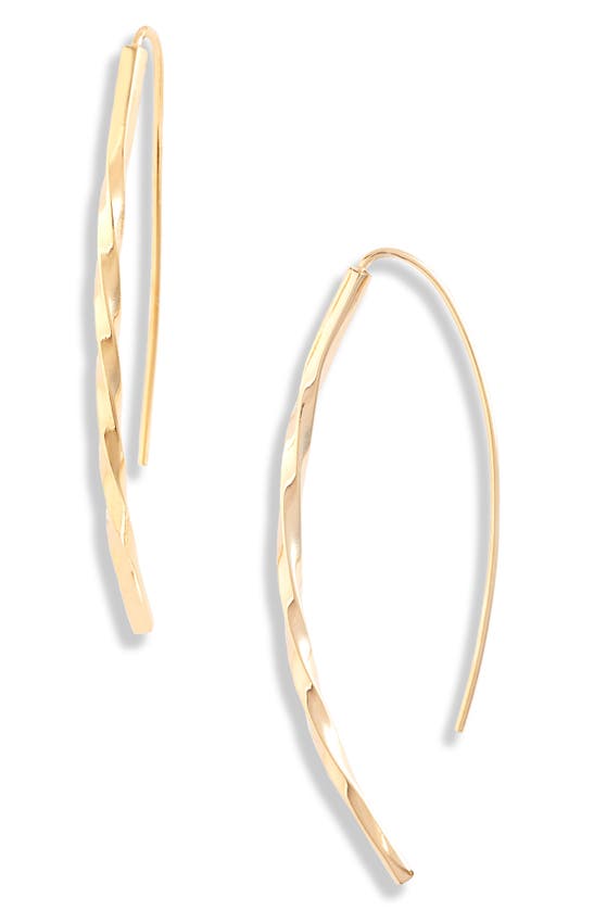 SOKO SOKO TWIST BOW THREADER EARRINGS