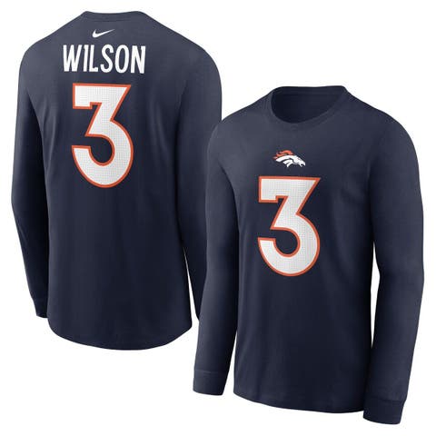 Profile Women's Russell Wilson White Denver Broncos Plus Size Notch Neck T-Shirt