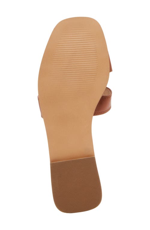 Steve Madden Hazel Slide Sandal In Cognac Leather