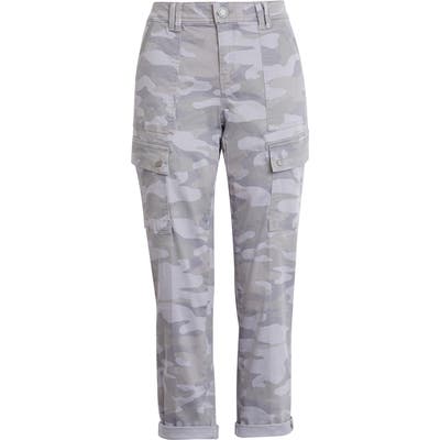 Wit & Wisdom Ab-Solution High Waist Crop Cargo Pants, Purple (Nordstrom Exclusive)