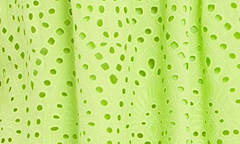 ENGLISH FACTORY ENGLISH FACTORY SCALLOP HEM EYELET MINIDRESS