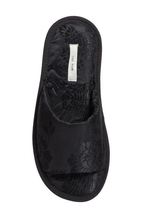 Shop The Row Frances Open Toe Slipper In Black