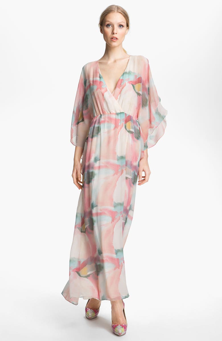 Alice + Olivia Print Silk Maxi Dress | Nordstrom