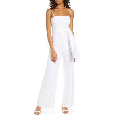 Lilly Pulitzer Nila Lace Jumpsuit, White