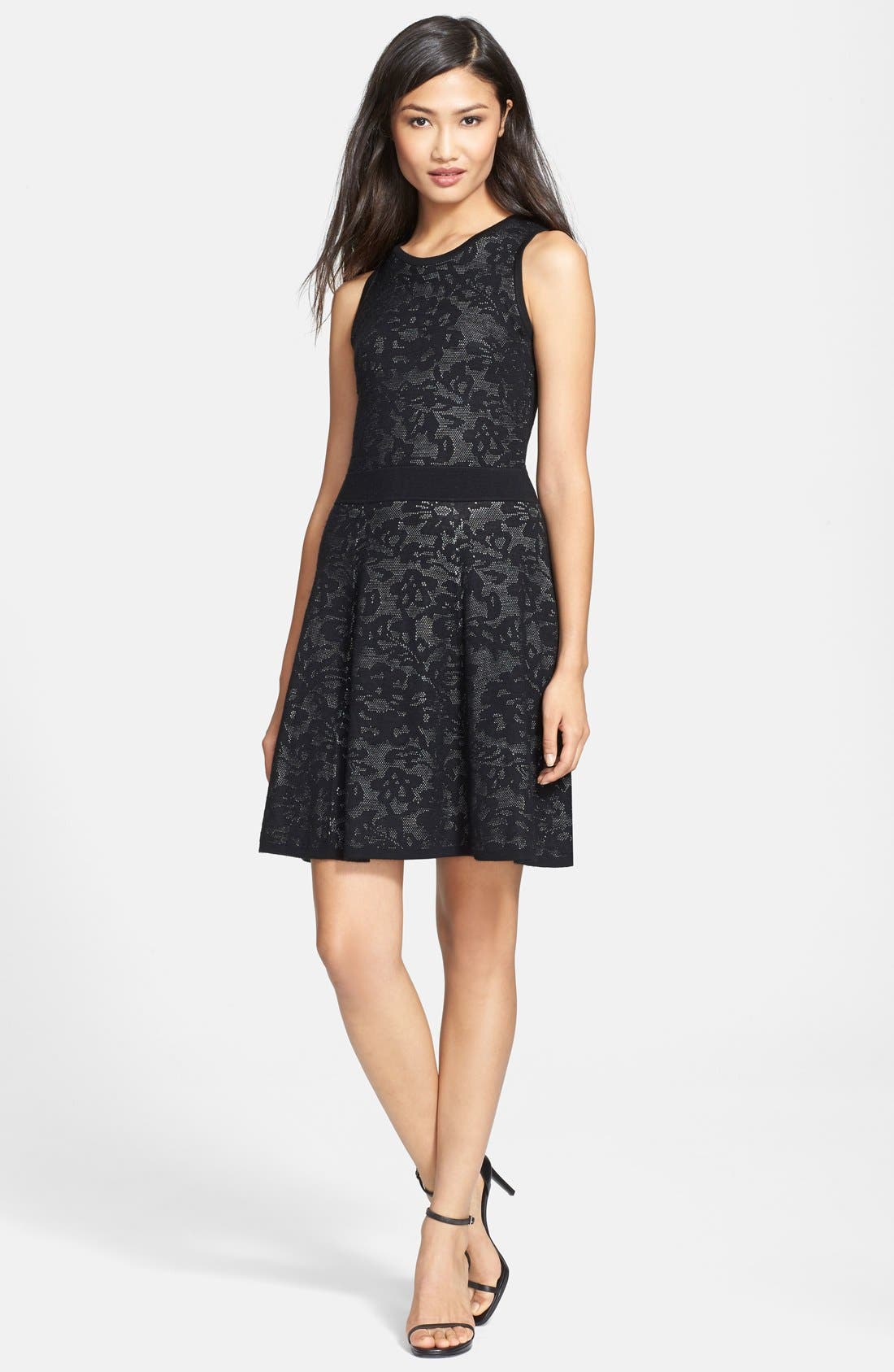 Milly Lace Jacquard Fit & Flare Dress Nordstrom