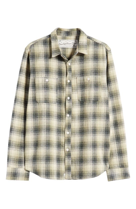 Shop One Of These Days San Marcos Plaid Flannel Button-up Shirt In Olive