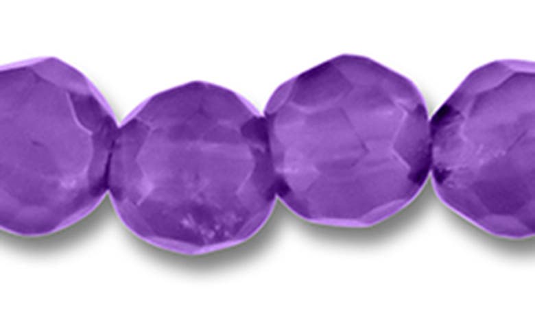 Shop Delmar Faceted Beaded Bracelet In Purple