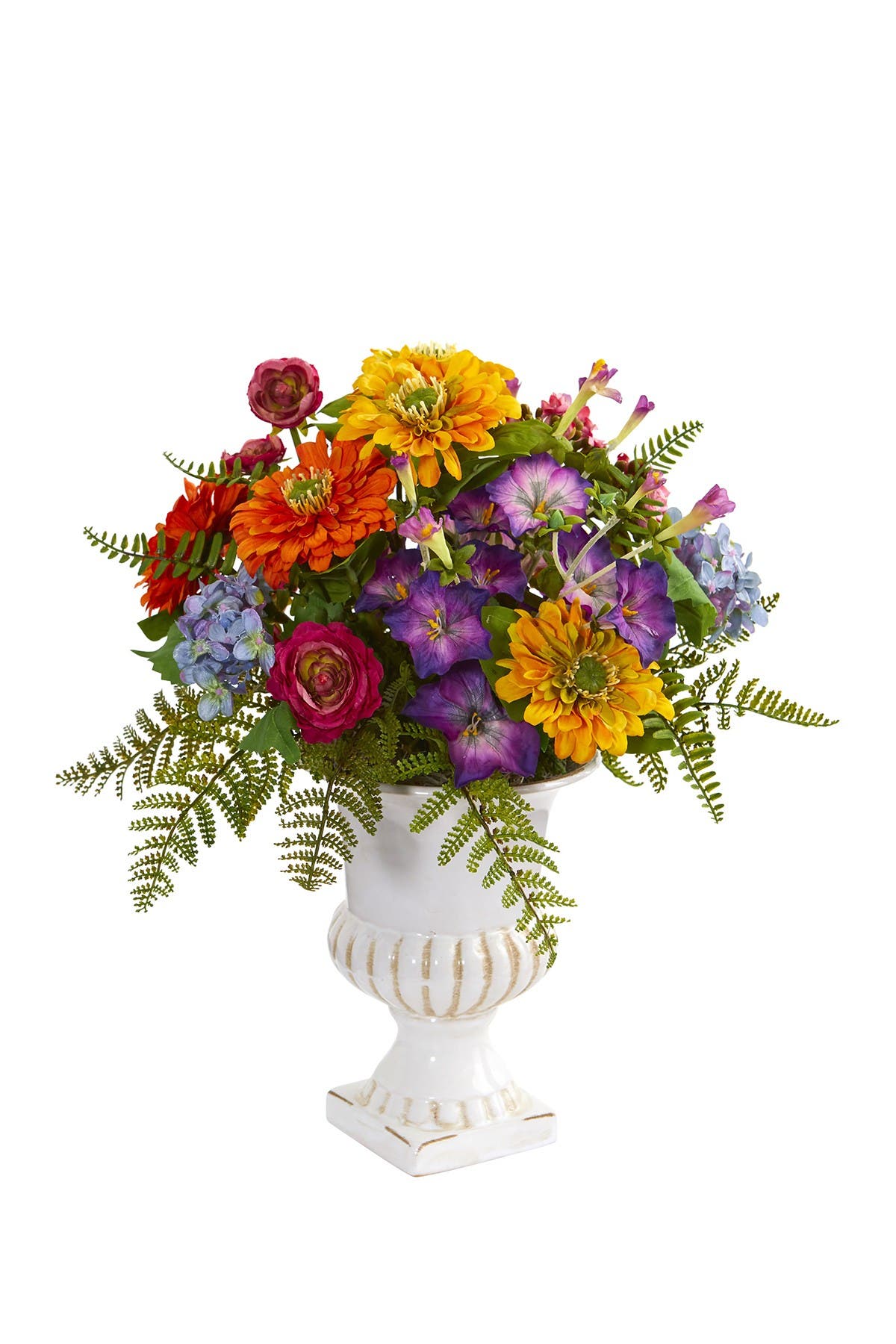 Nearly Natural MIXED FLORAL ARTIFICIAL ARRANGEMENT IN URN