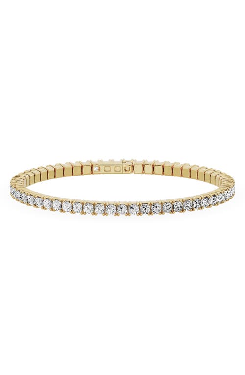 Jennifer Fisher 18K Gold Round Lab Created Diamond Open Bangle Bracelet - 8.19 ctw in 18K Yellow Gold at Nordstrom, Size 6.5