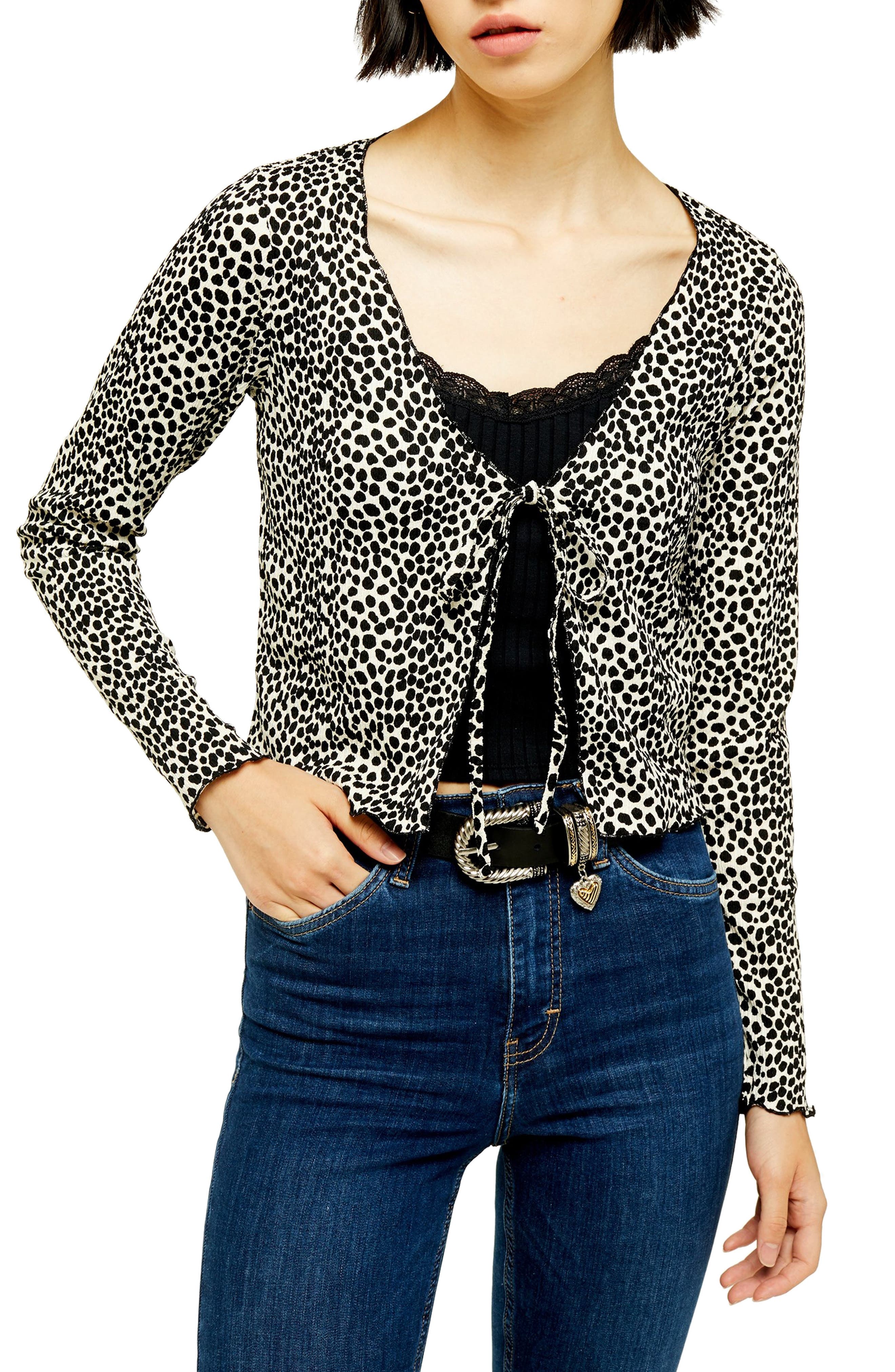 topshop leopard print cardigan