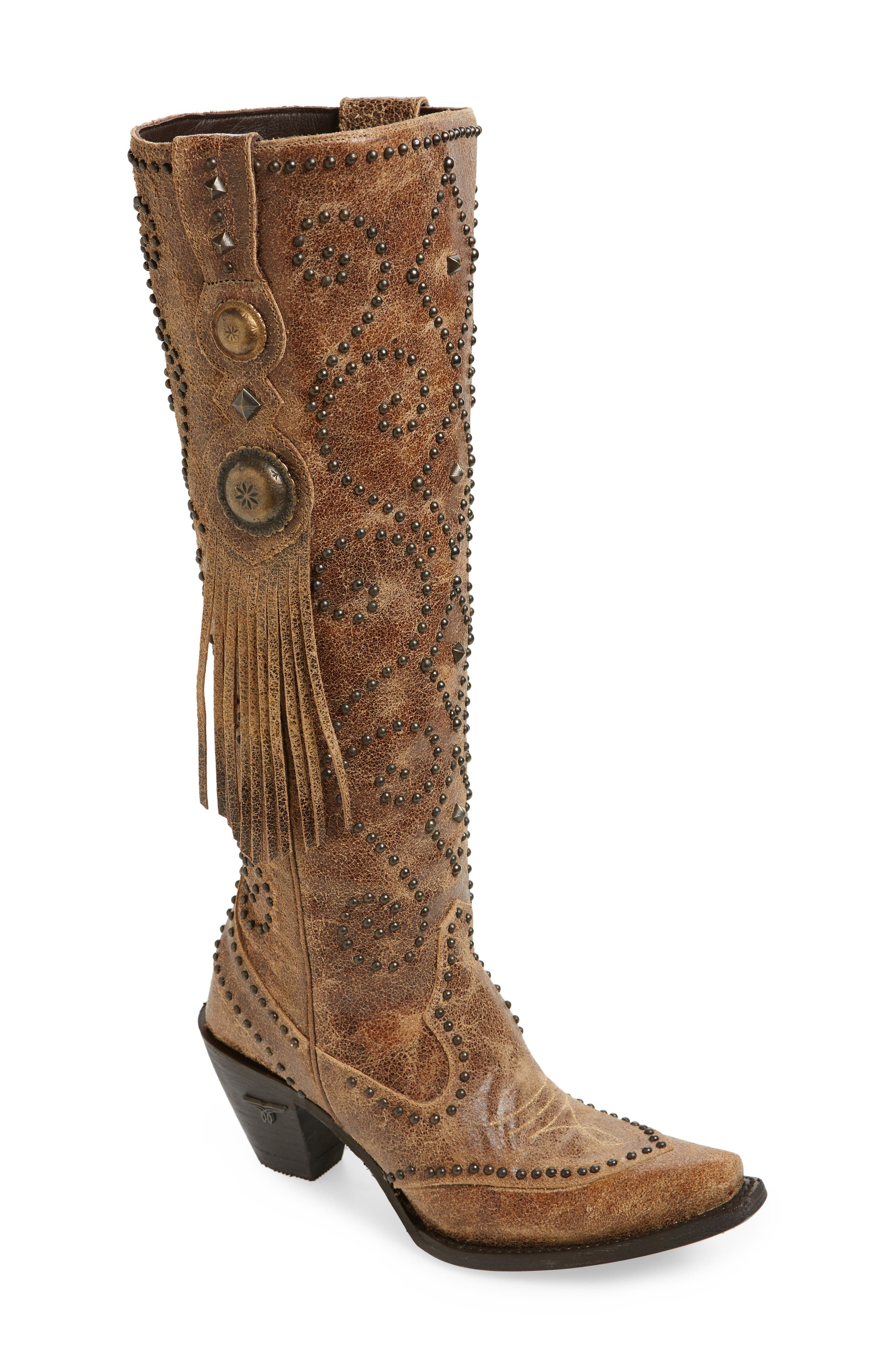 LANE BOOTS Conchita Knee High Western Boot (Women) Nordstrom