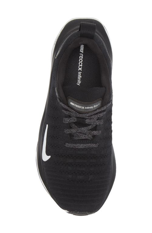 Nike Infinityrn 4 Running Shoe In Black/white-dk Grey
