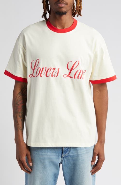 Lovers Lane Ringer T-Shirt in Creme