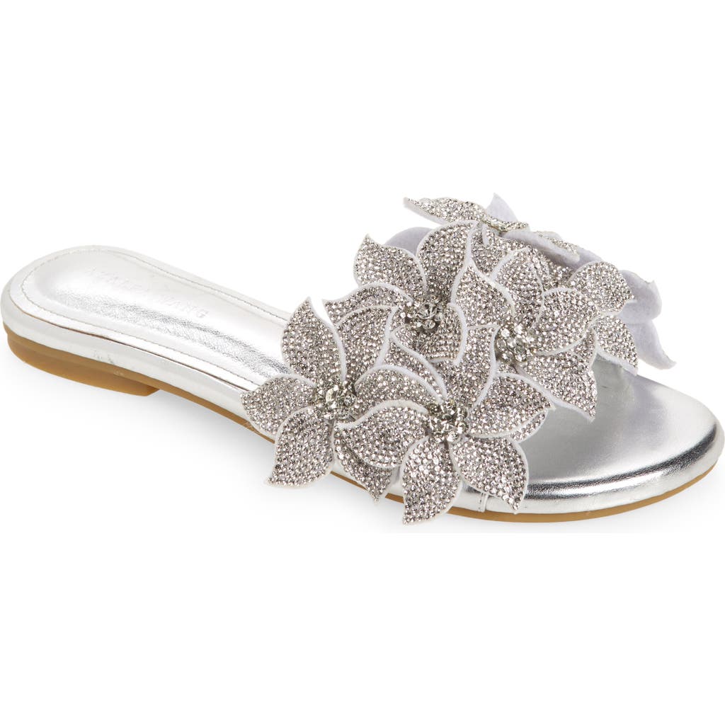 Azalea Wang Paislee Slide Sandal In Metallic