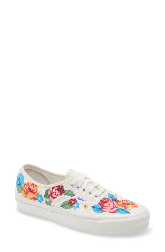 Vans Anaheim Factory Authentic 44 Floral-print Sneakers In Needlepoint/ Floral
