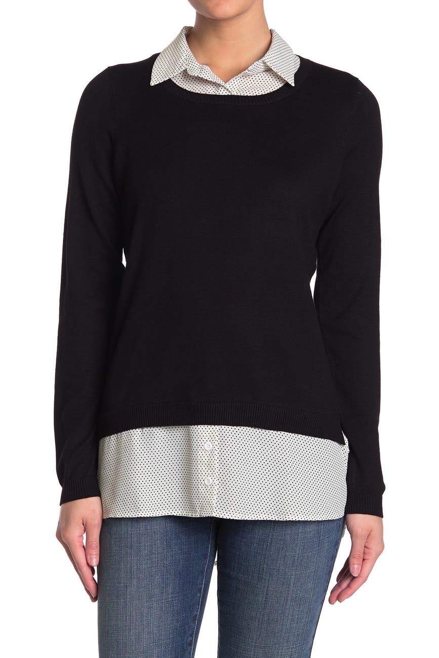 Adrianna Papell | Shirttail Twofer Sweater | Nordstrom Rack