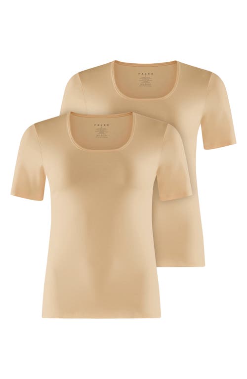 Shop Falke Daily 2-pack Top In Camel