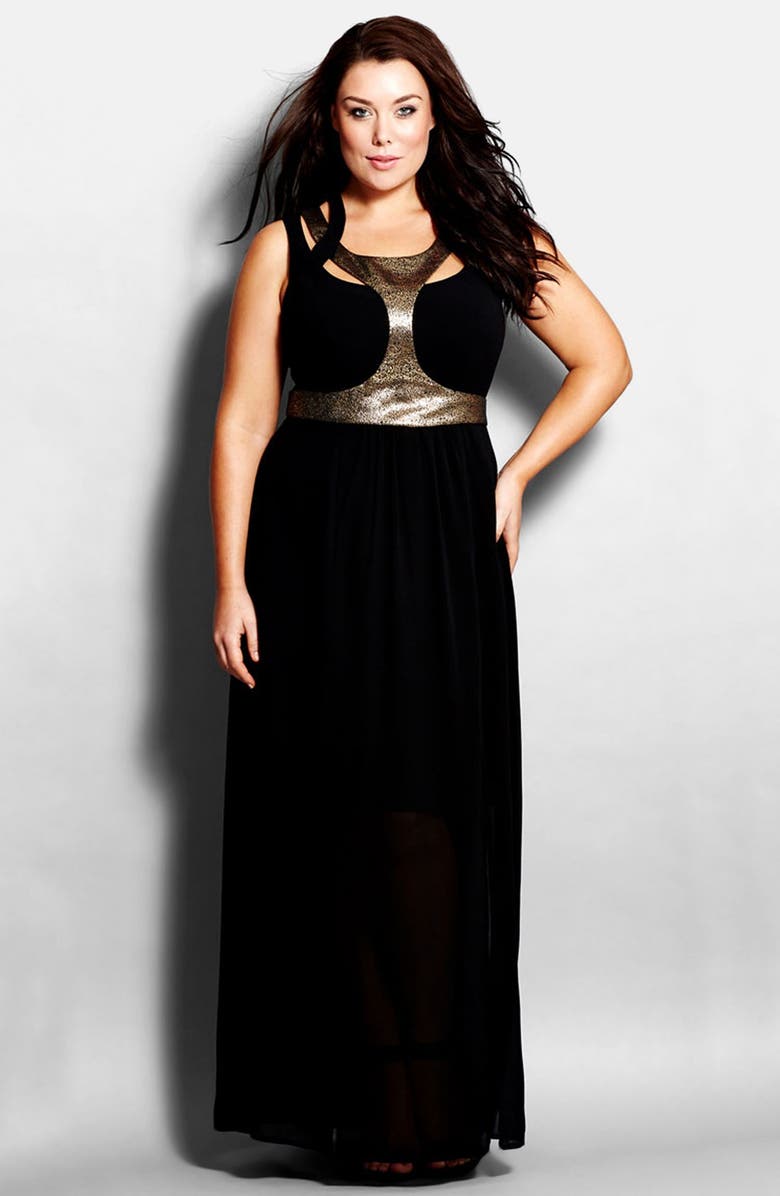 City Chic 'Night Queen' Gown (Plus Size) | Nordstrom