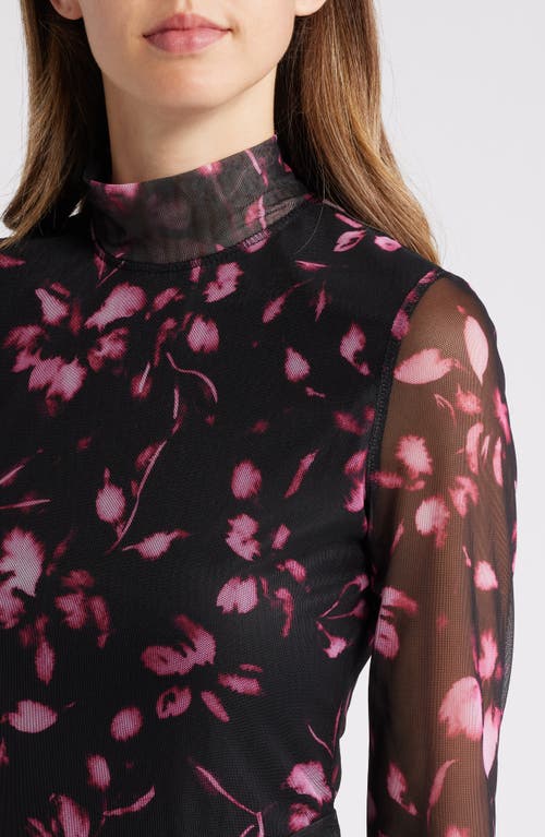 Shop Hutch Floral Print Long Sleeve Dress In Pink Floral