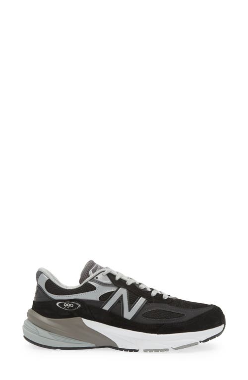 Shop New Balance 990v6 Core Running Shoe In Black/black