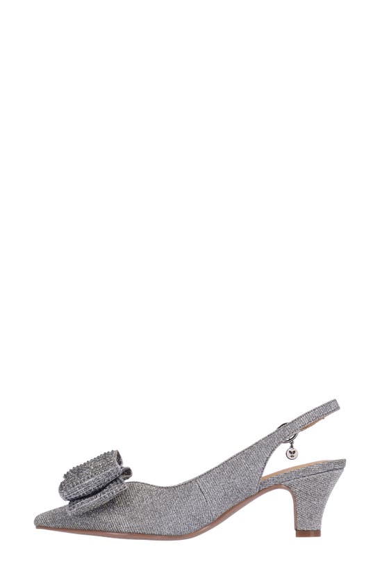 Shop J. Reneé Weslee Slingback Pointed Toe Pump In Pewter