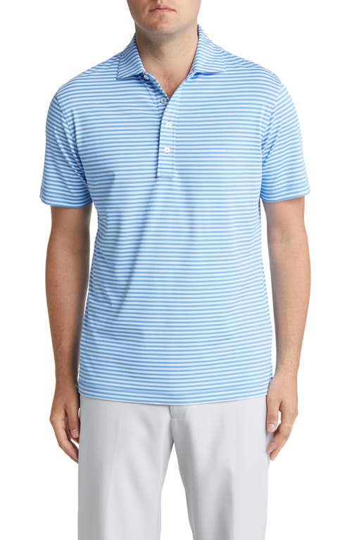 Peter Millar Crown Crafted Hart Performance Jersey Polo in Marina Blue at Nordstrom, Size Xx-Large